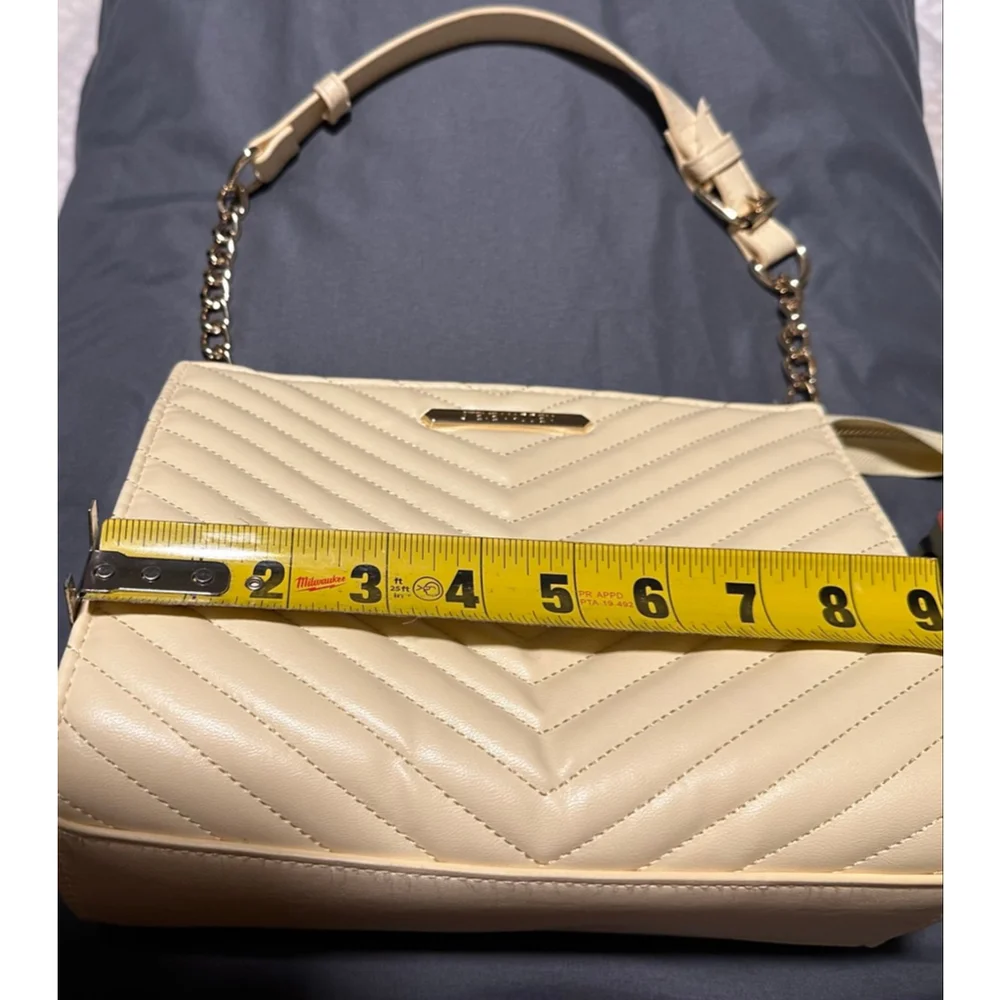 Women's Steve Madden Quilted Shoulder Bag Yellow/Gold One Size
